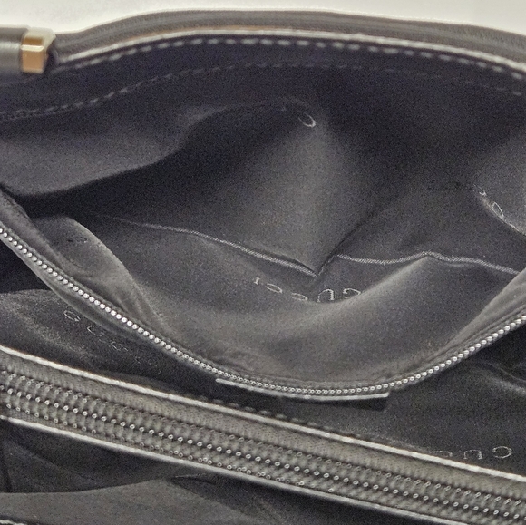 Gucci Mini Tote Bag In Black Nylon And Leather With Silver Handles - Picture 14 of 16